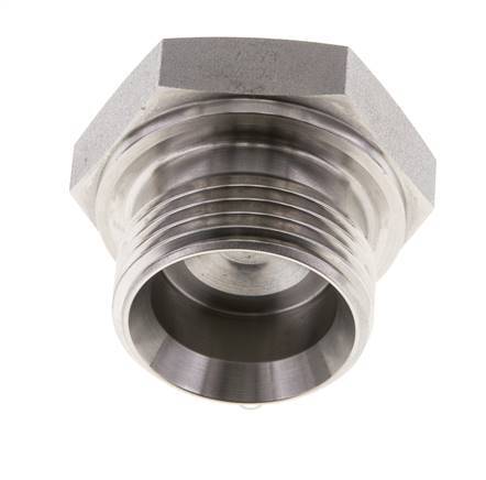 Plug G1'' Stainless steel with External Hex 60° cone 150bar (2107.5psi) Hydraulic