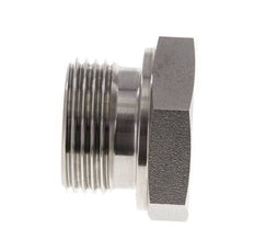 Plug G1'' RVS met buitenzeskant 60° conus 150 bar (2107.5psi) Hydrauliek