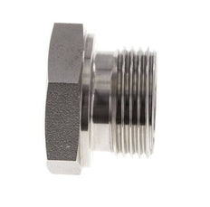 Plug G1'' RVS met buitenzeskant 60° conus 150 bar (2107.5psi) Hydrauliek