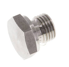 Plug G1/4'' RVS met Externe Hex 60° conus 575bar (8078.75psi) Hydrauliek