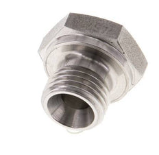 Plug G1/4'' RVS met Externe Hex 60° conus 575bar (8078.75psi) Hydrauliek