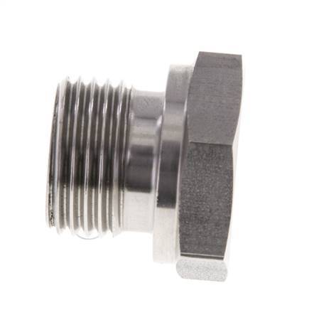 Plug G1/2'' RVS met Externe Hex 60° conus 300bar (4215.0psi) Hydrauliek