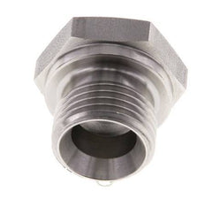 Plug G1/2'' RVS met Externe Hex 60° conus 300bar (4215.0psi) Hydrauliek