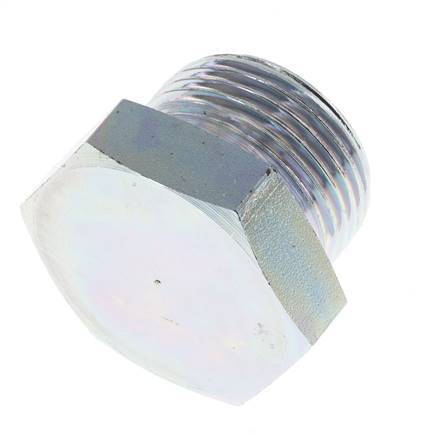 Plug G1'' Staal met buitenzeskant 60° conus 150 bar (2107.5psi) Hydrauliek