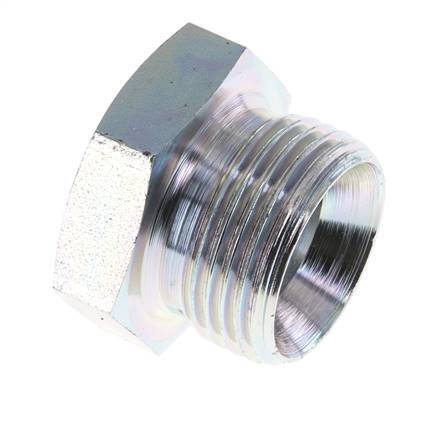 Plug G1'' Staal met buitenzeskant 60° conus 150 bar (2107.5psi) Hydrauliek