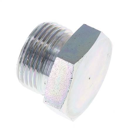 Plug G1'' Staal met buitenzeskant 60° conus 150 bar (2107.5psi) Hydrauliek