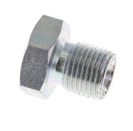 Plug G1/8'' Steel with External Hex 60° cone 575bar (8078.75psi) Hydraulic [10 Pieces]