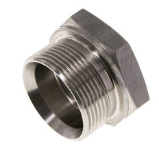 Plug G1 1/2'' RVS met buitenzeskant 60° conus 125 bar (1756.25psi) Hydrauliek