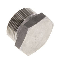 Plug G1 1/2'' RVS met buitenzeskant 60° conus 125 bar (1756.25psi) Hydrauliek