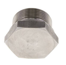 Plug G1 1/2'' RVS met buitenzeskant 60° conus 125 bar (1756.25psi) Hydrauliek