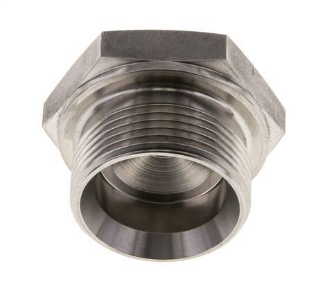 Plug G1 1/4'' Stainless steel with External Hex 60° cone 150bar (2107.5psi) Hydraulic
