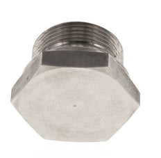 Plug G1 1/4" RVS met buitenzeskant 60° conus 150 bar (2107.5psi) Hydrauliek
