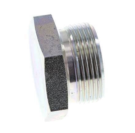 Plug G1 1/4'' Staal met buitenzeskant 60° conus 150 bar (2107.5psi) Hydrauliek