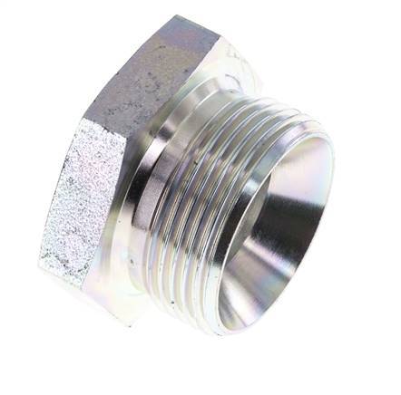 Plug G1 1/4'' Staal met buitenzeskant 60° conus 150 bar (2107.5psi) Hydrauliek
