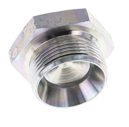 Plug G1 1/4'' Staal met buitenzeskant 60° conus 150 bar (2107.5psi) Hydrauliek
