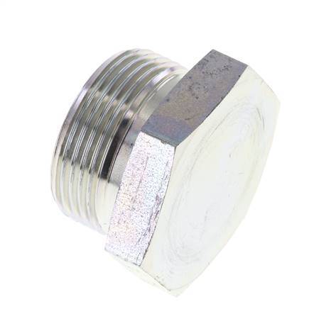 Plug G1 1/4'' Staal met buitenzeskant 60° conus 150 bar (2107.5psi) Hydrauliek