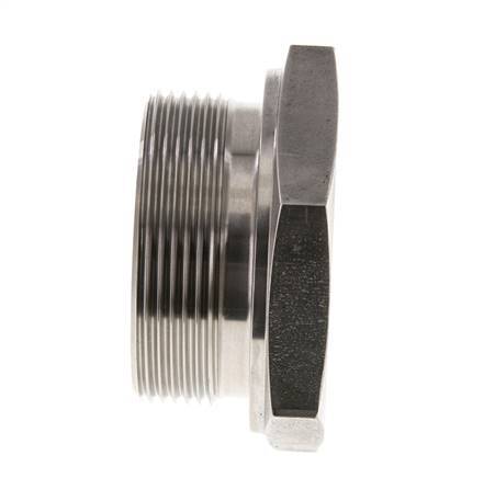 Plug G2'' RVS met buitenzeskant 60° conus 75bar (1053.75psi) Hydrauliek