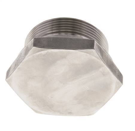 Plug G2'' RVS met buitenzeskant 60° conus 75bar (1053.75psi) Hydrauliek
