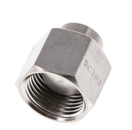 End Cap G3/8'' Stainless steel with External Hex 60° cone 425bar (5971.25psi) Hydraulic