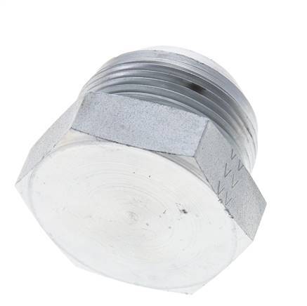 JIC-Plug UN 1-5/8''-12 Staal 140 bar (1967.0psi)