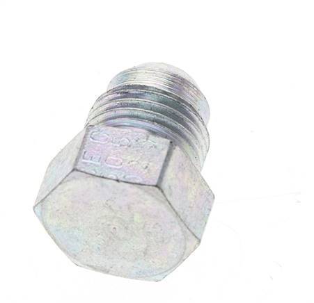 JIC Plug UNF 9/16INCH-18 Steel 275bar (3863.75psi) [5 Pieces]