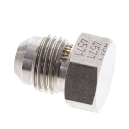 JIC Plug UNF 9/16''-18 RVS 275 bar (3863.75psi)