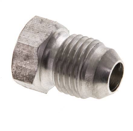 JIC Dubbele Nippel UNF 1/2''-20 RVS 275 bar (3863.75psi)