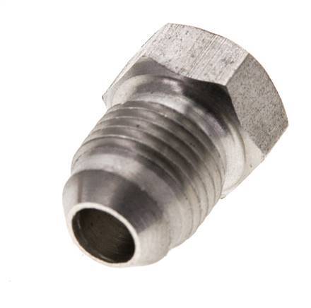 JIC Dubbele Nippel UNF 1/2''-20 RVS 275 bar (3863.75psi)