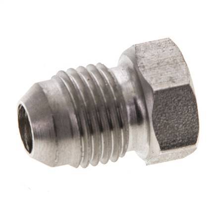JIC Dubbele Nippel UNF 1/2''-20 RVS 275 bar (3863.75psi)