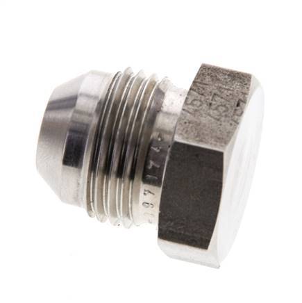 JIC Plug UNF 3/4''-16 RVS 275 bar (3863.75psi)