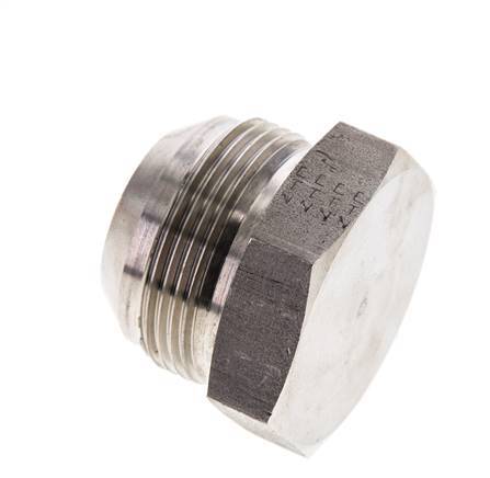 JIC-Plug UN 1-5/8''-12 RVS 140 bar (1967.0psi)