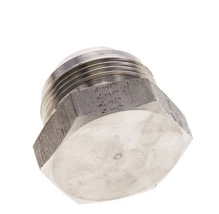 JIC Plug UN 1-5/8''-12 Stainless steel 140bar (1967.0psi)