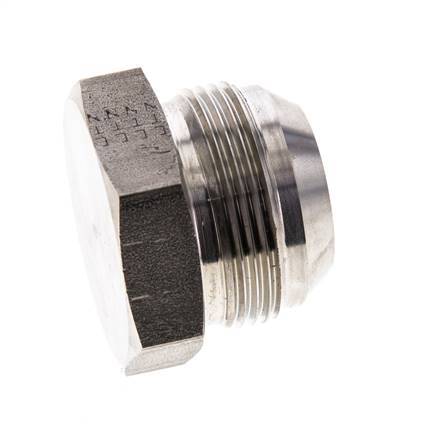 JIC-Plug UN 1-5/8''-12 RVS 140 bar (1967.0psi)