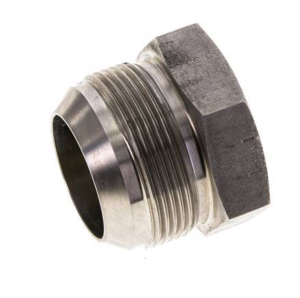 JIC-Plug UN 1-7/8''-12 RVS 100 bar (1405.0psi)