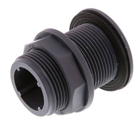 Schroefaansluiting Voor Aftapkranen G1 1/4'' DN13 Schotdoorvoer Polypropyleen (PP) EPDM 10bar FDA