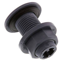 Schroefaansluiting Voor Aftapkranen G1/2'' DN18 Schotdoorvoer Polypropyleen (PP) EPDM 10bar FDA