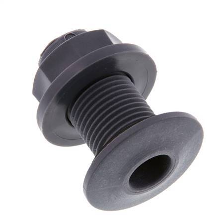 Schroefaansluiting Voor Aftapkranen G1/2'' DN18 Schotdoorvoer Polypropyleen (PP) EPDM 10bar FDA