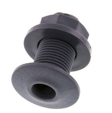 Schroefaansluiting Voor Aftapkranen G1/2'' DN18 Schotdoorvoer Polypropyleen (PP) EPDM 10bar FDA