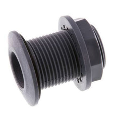 Schroefaansluiting Voor Aftapkranen G1'' DN24 Schotdoorvoer Polypropyleen (PP) EPDM 10bar FDA