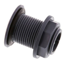 Schroefaansluiting Voor Aftapkranen G1'' DN24 Schotdoorvoer Polypropyleen (PP) EPDM 10bar FDA