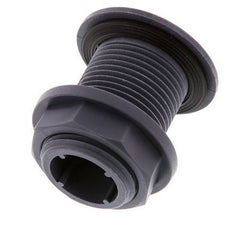 Schroefaansluiting Voor Aftapkranen G1'' DN24 Schotdoorvoer Polypropyleen (PP) EPDM 10bar FDA