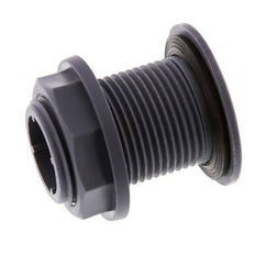 Schroefaansluiting Voor Aftapkranen G1'' DN24 Schotdoorvoer Polypropyleen (PP) EPDM 10bar FDA
