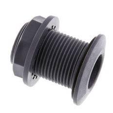 Schroefaansluiting Voor Aftapkranen G1'' DN24 Schotdoorvoer Polypropyleen (PP) EPDM 10bar FDA