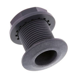 Schroefaansluiting Voor Aftapkranen G1'' DN24 Schotdoorvoer Polypropyleen (PP) EPDM 10bar FDA