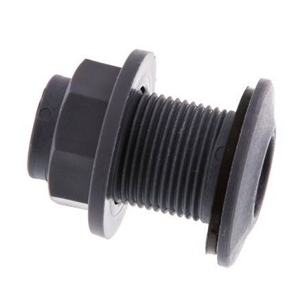 Schroefaansluiting Voor Aftapkranen G3/4'' DN29.5 Schotdoorvoer Polypropyleen (PP) EPDM 10bar FDA