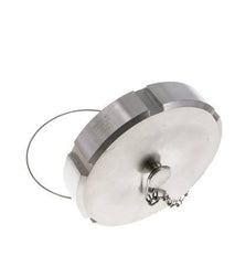 Blindwartel Rd130 X 1/4'' DN 100 RVS 1.4404 NBR DIN 11851 FDA 21 met Ketting