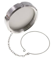 Blindwartel Rd130 X 1/4'' DN 100 RVS 1.4404 NBR DIN 11851 FDA 21 met Ketting