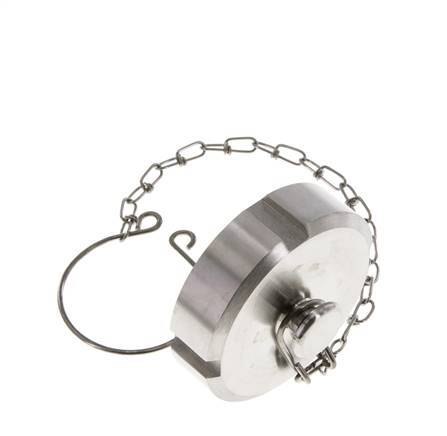 Blindwartel Rd58 X 1/6'' DN 32 RVS 1.4301 NBR DIN 11851 FDA 21 met Ketting