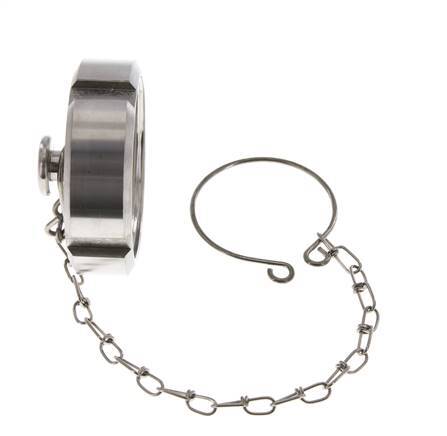 Blindwartel Rd58 X 1/6'' DN 32 RVS 1.4301 NBR DIN 11851 FDA 21 met Ketting