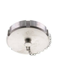 Cap Nut Rd130 X 1/4'' DN 100 Stainless Steel 1.4301 NBR DIN 11851 FDA 21 with Chain